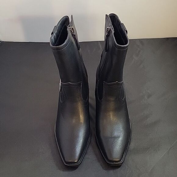 BRAND NEW SCOOP NYC WOMEN'S WESTERN MID -CALF HEELED BOOTIES - Picture 4 of 16